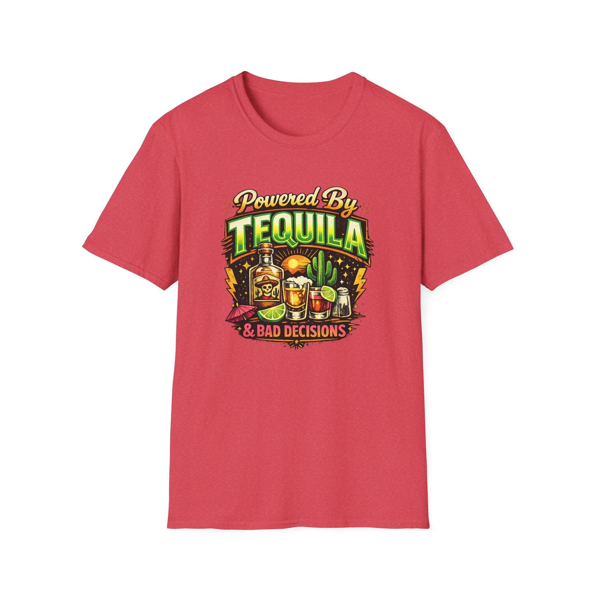 Tequila & Bad Decisions T-Shirt — Funny Bar Party Drinking Tee