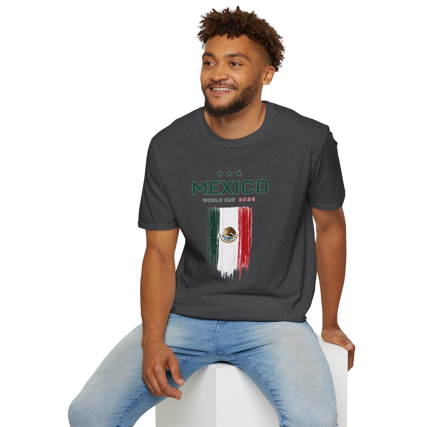 Mexico World Cup 2026 T-Shirt – Distressed Flag Soccer Tee