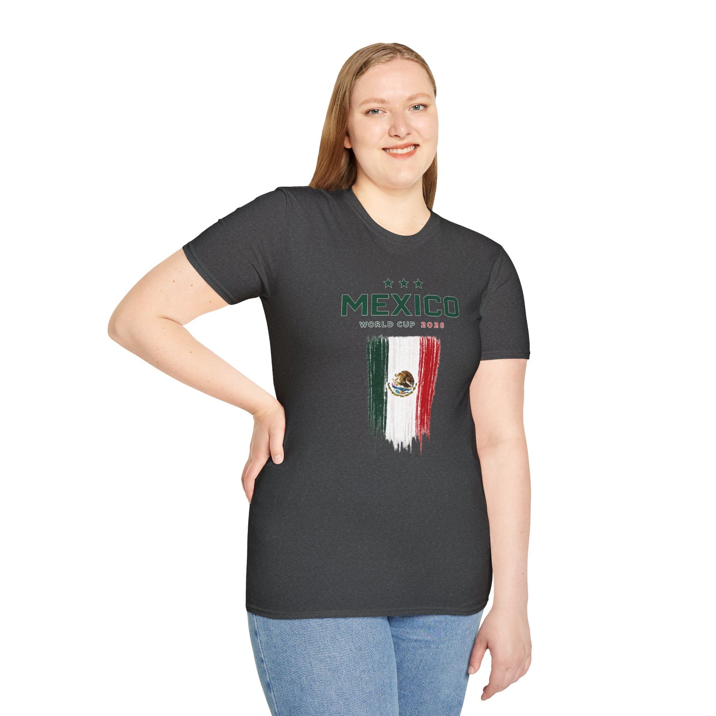 Mexico World Cup 2026 T-Shirt – Distressed Flag Soccer Tee