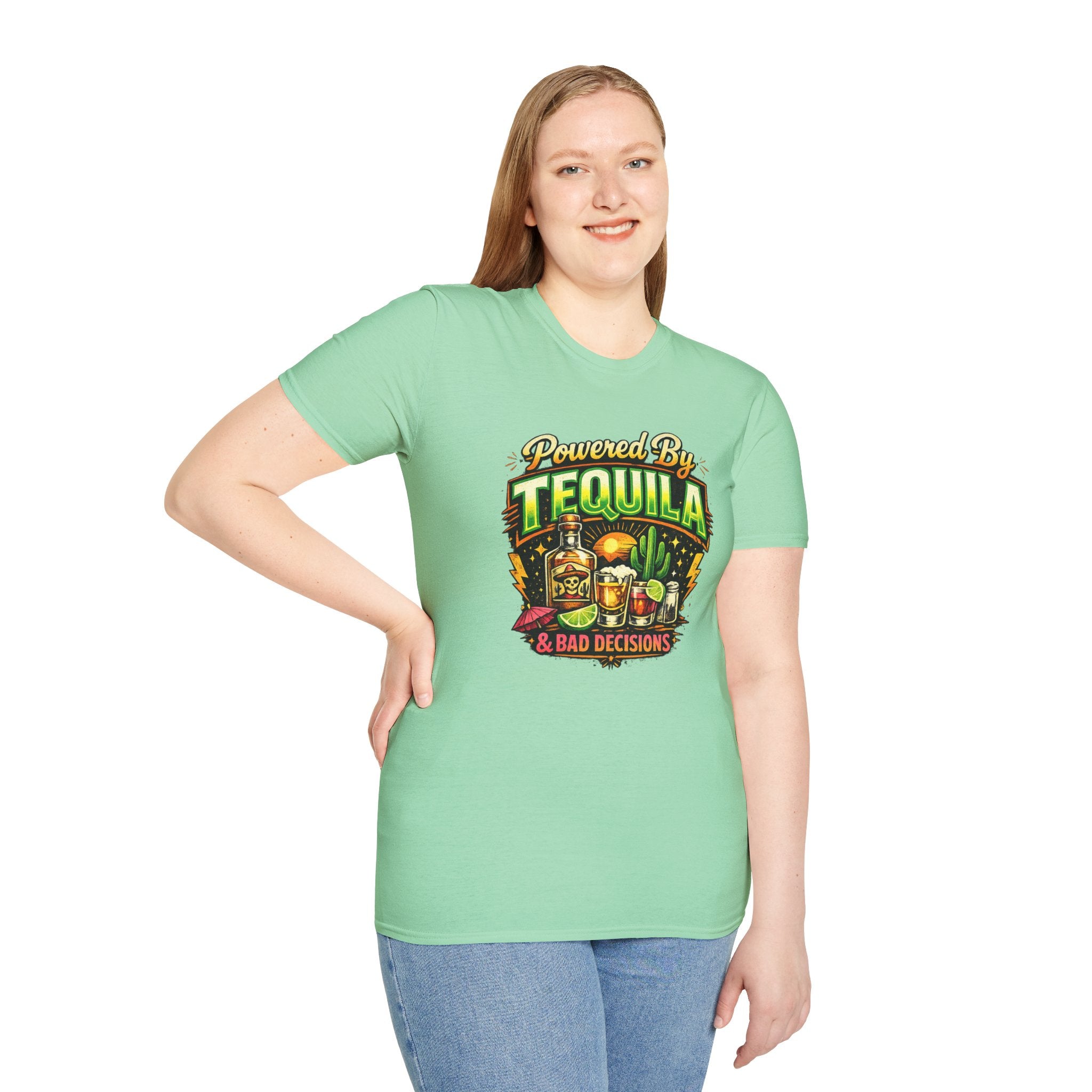 Tequila & Bad Decisions T-Shirt — Funny Bar Party Drinking Tee