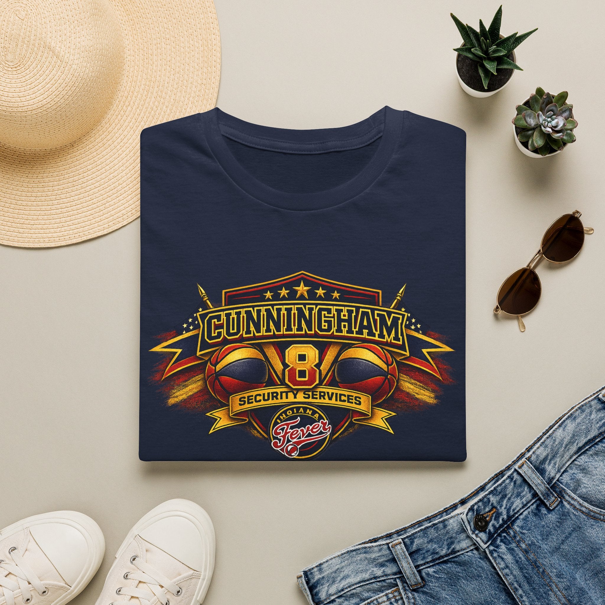 Cunningham 8 Security Services Vintage Logo T-Shirt