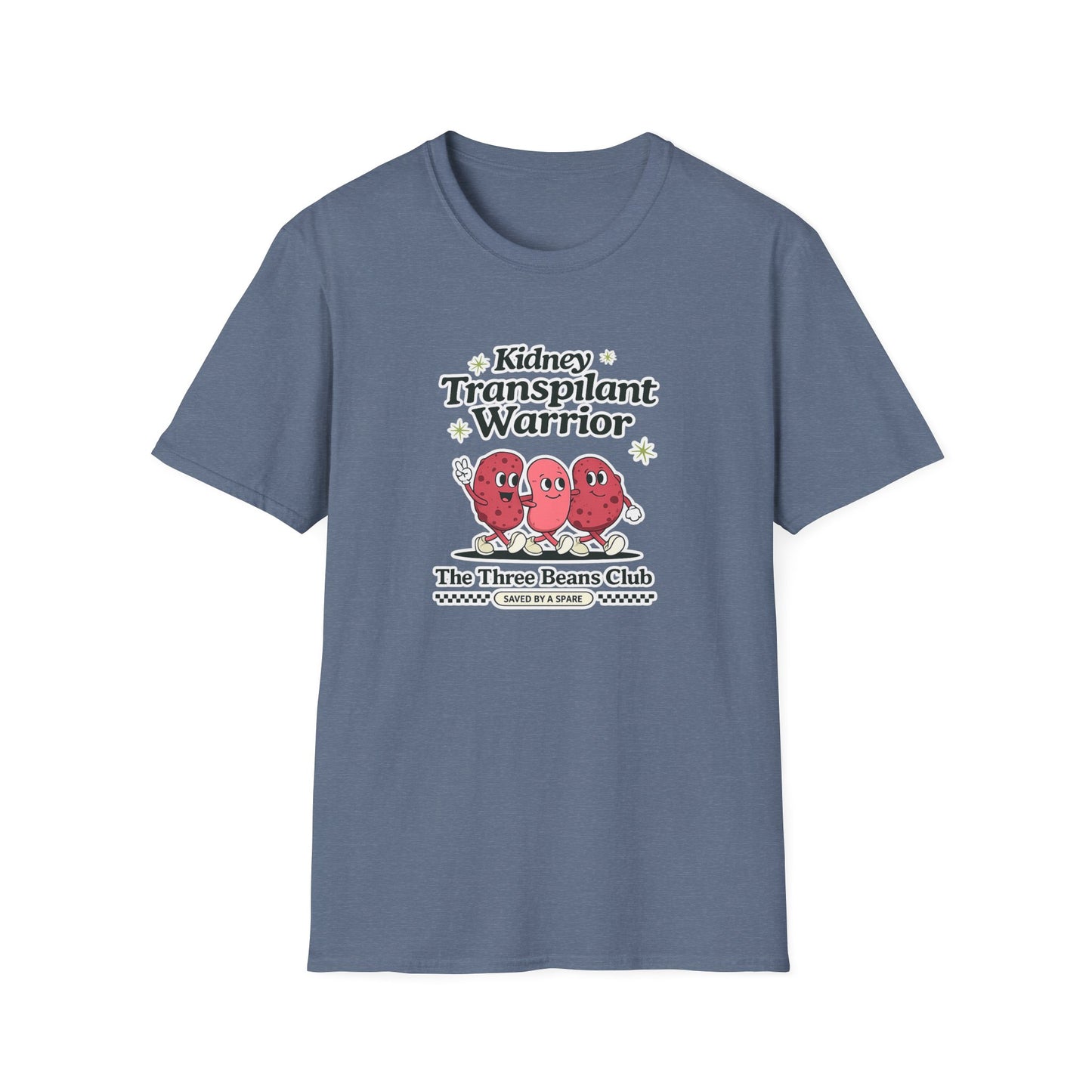 Kidney Transplant Warrior T-Shirt — The Three Beans Club Support Tee