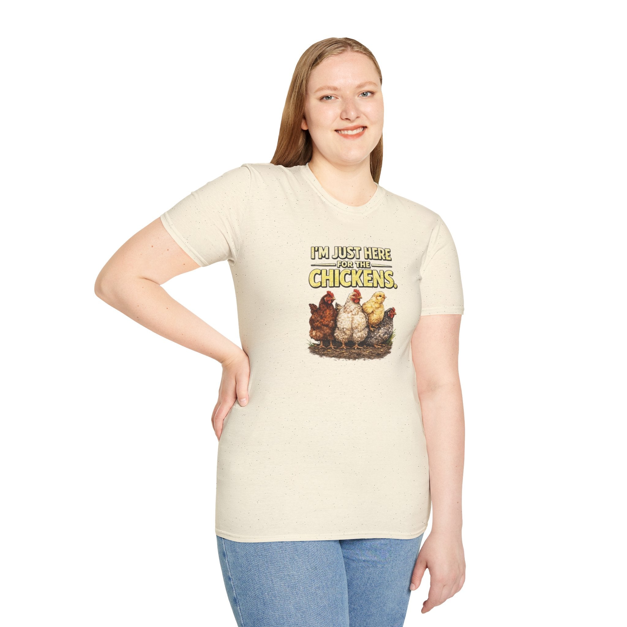I’m Just Here For The Chickens T-Shirt — Chicken Lover Tee