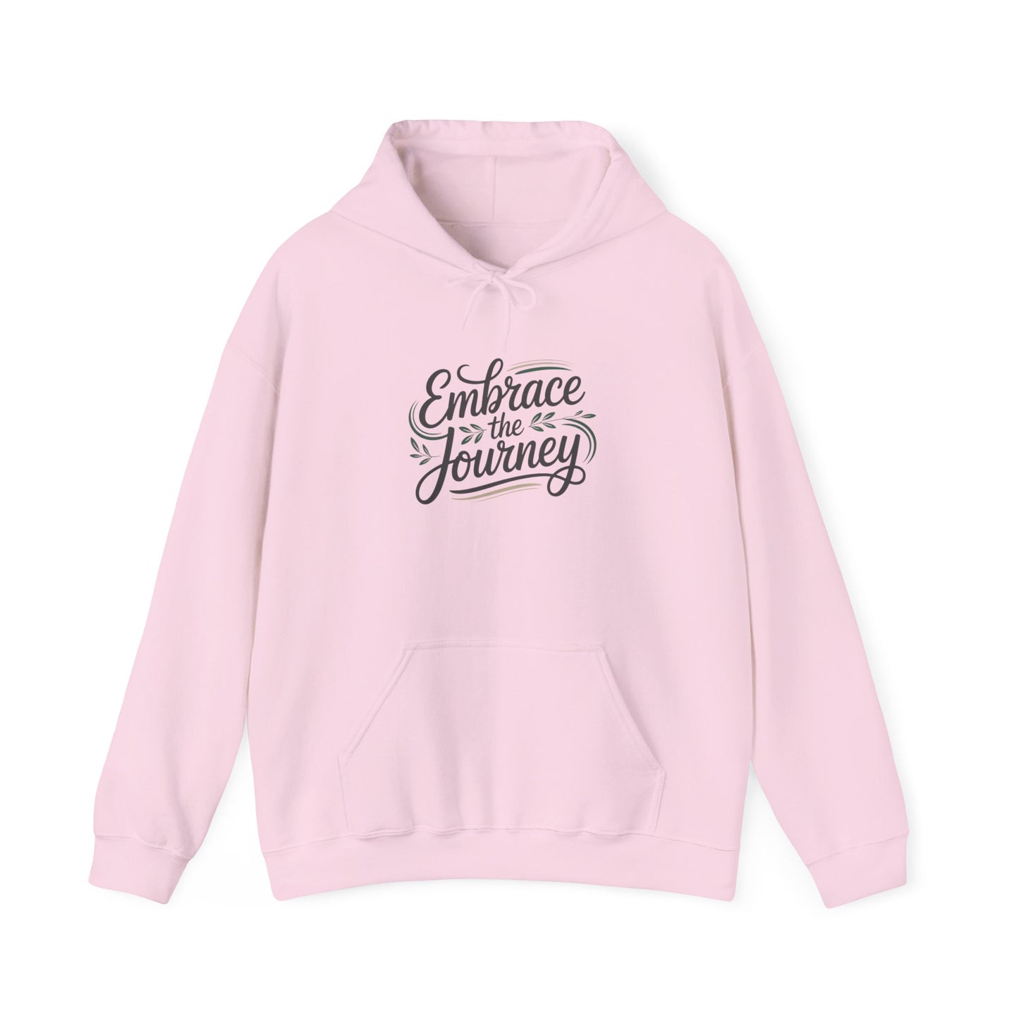 Embrace the Journey hoodie | hand-lettered minimalist quote, script typography