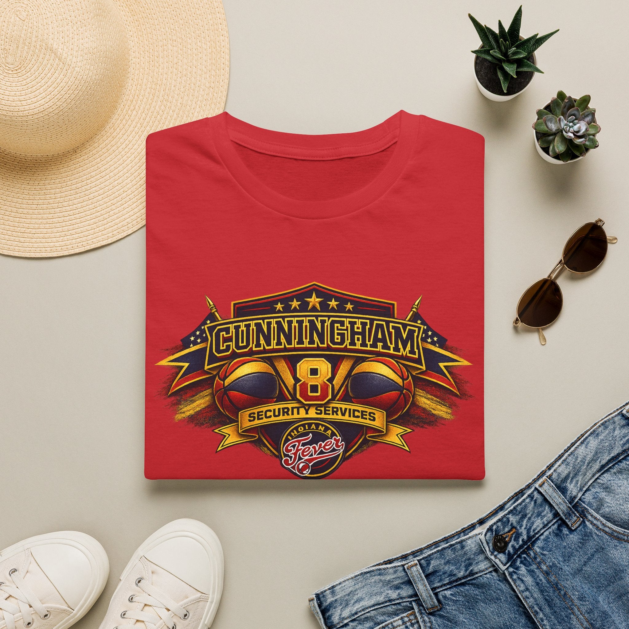 Cunningham 8 Security Services Vintage Logo T-Shirt
