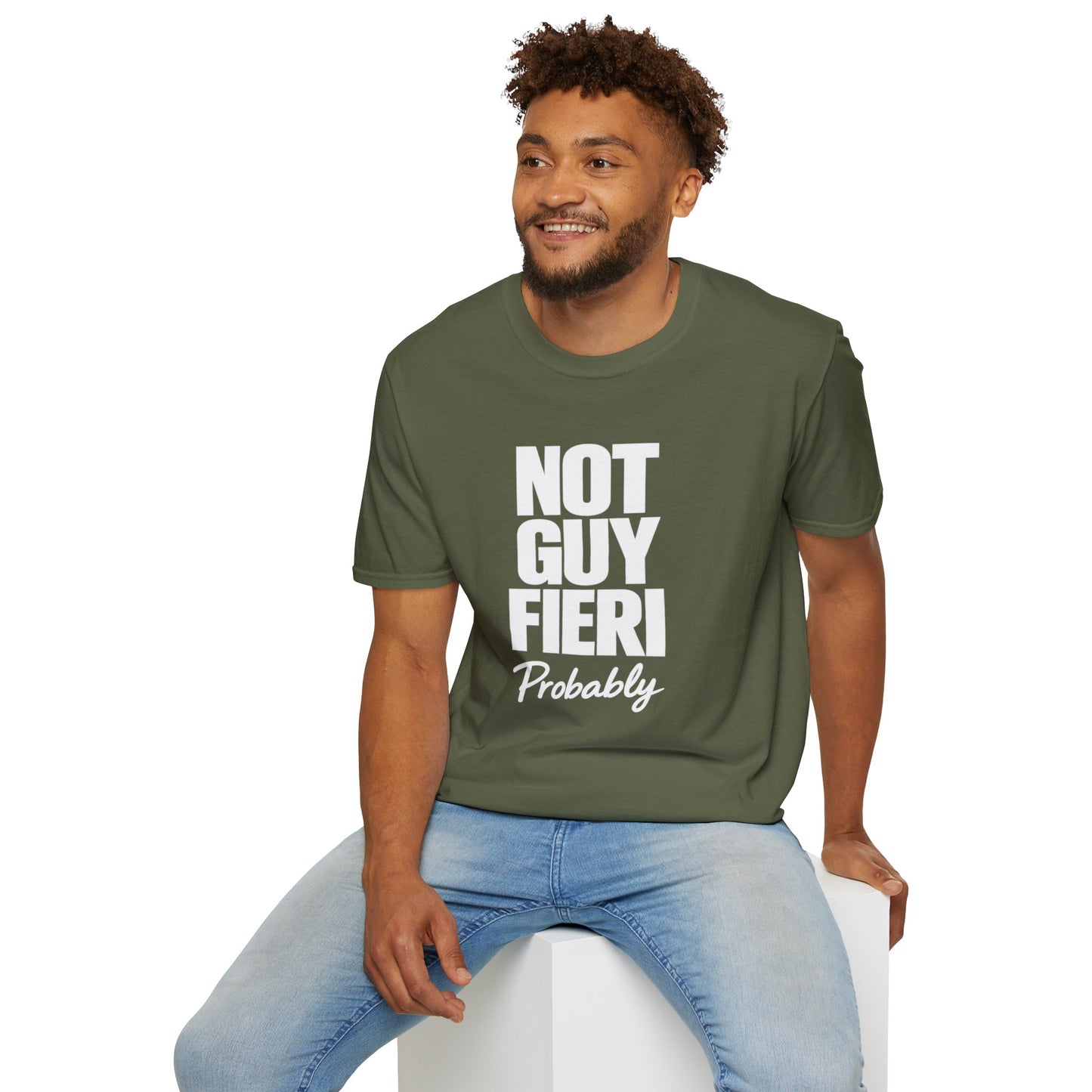Not Guy Fieri Probably T-Shirt — Funny Statement Tee for Foodies & Pop Culture Fans