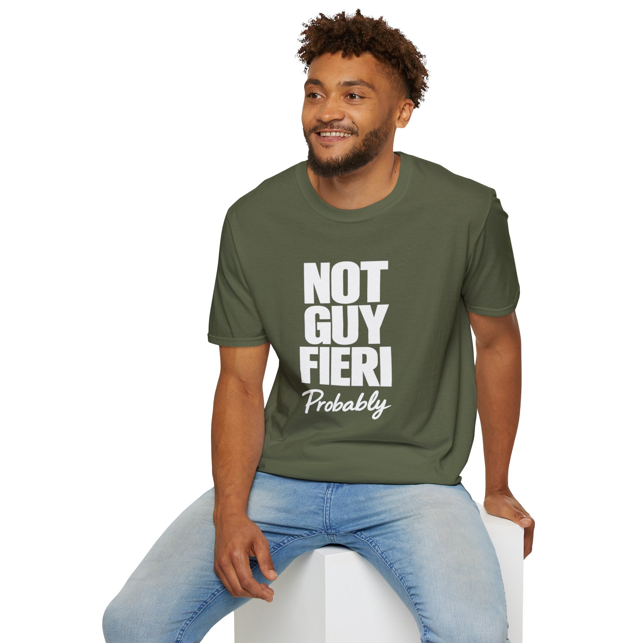 Not Guy Fieri Probably T-Shirt — Funny Statement Tee for Foodies & Pop Culture Fans