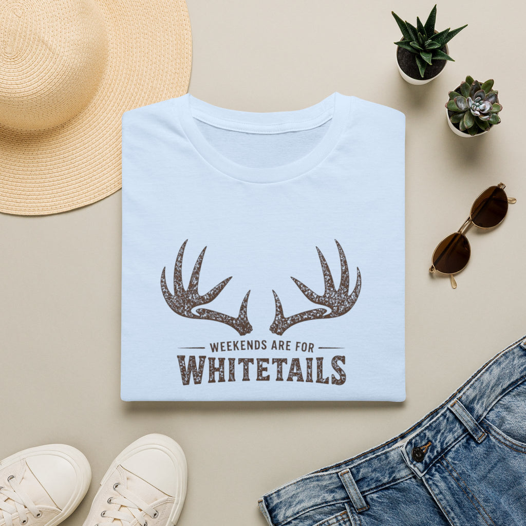Whitetails Antler Tee — "Weekends Are For Whitetails" Hunting T‑Shirt