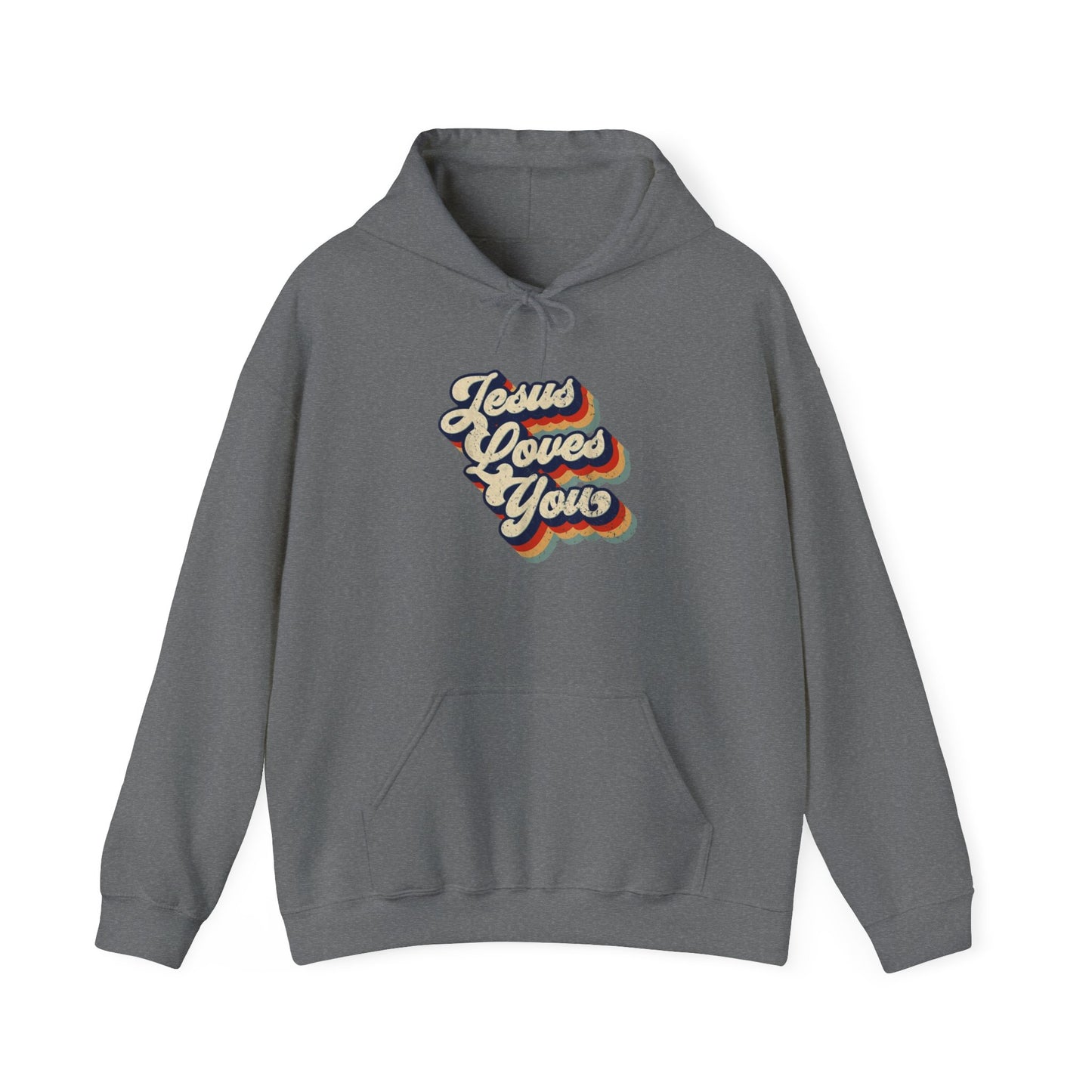 Jesus Loves You Hoodie - Unisex Heavy Blend Sweatshirt for Comfort & Faith