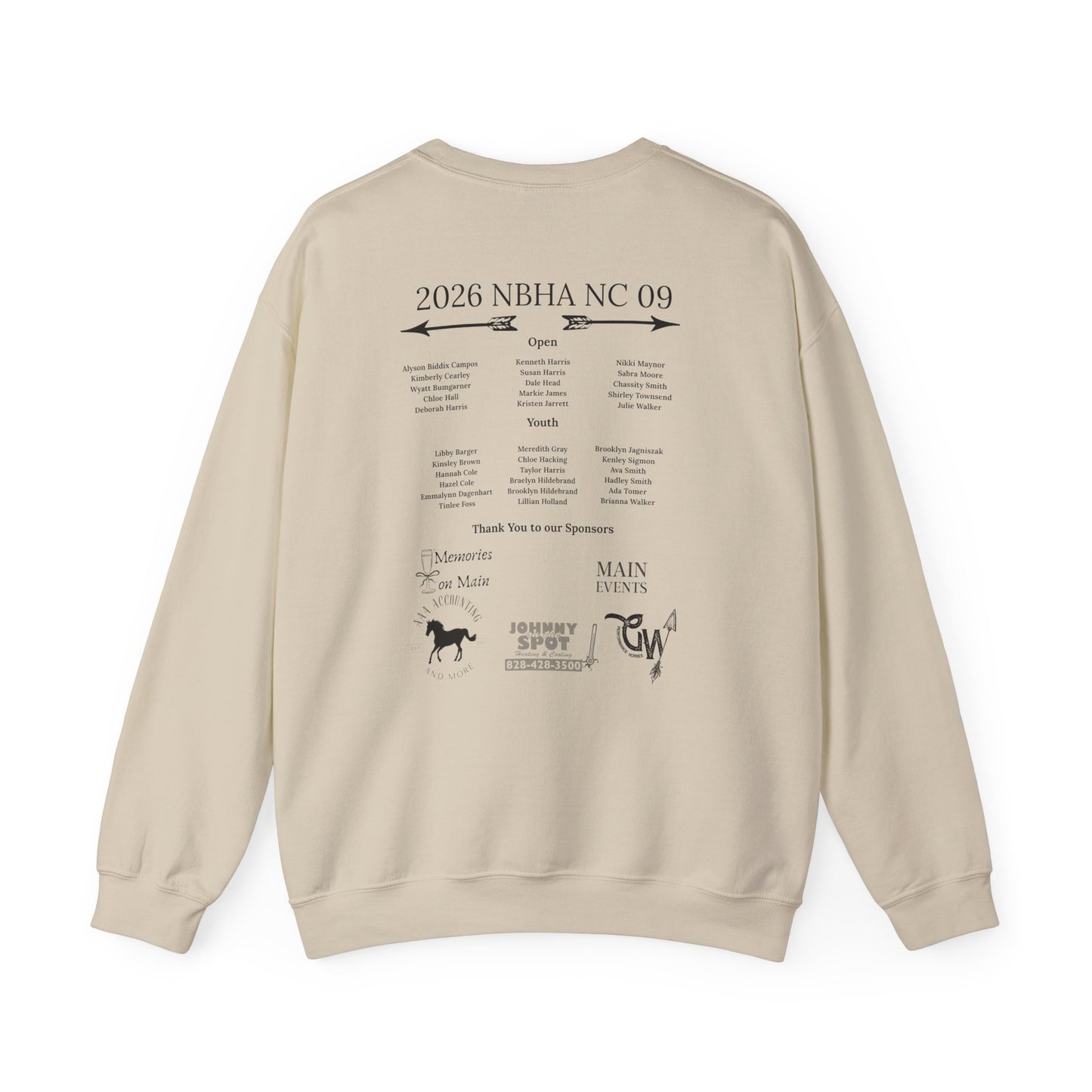 Crewneck Sweatshirt - 2026 NBHA NC 09