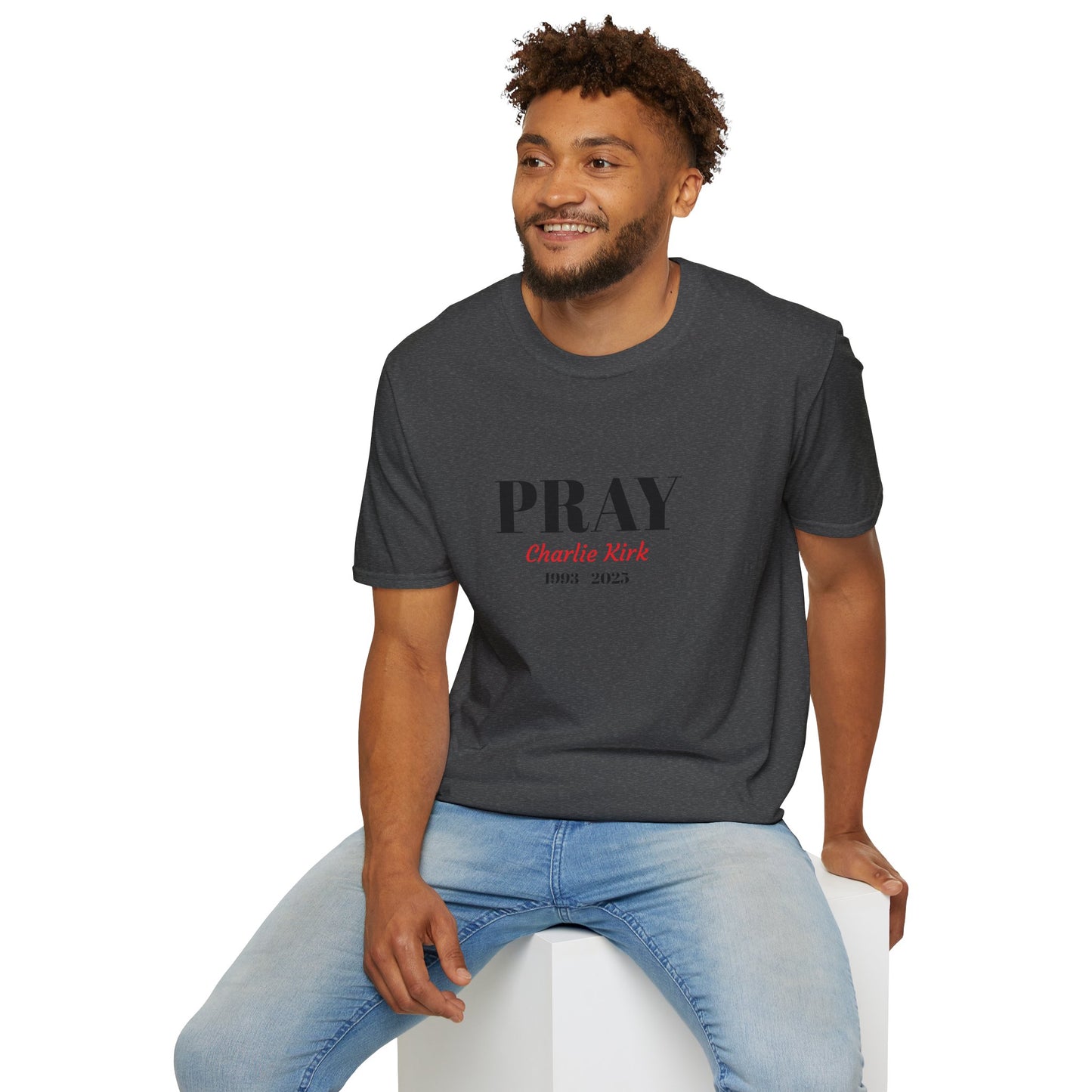 Unisex T-Shirt Charlie Kirk Remembrance Pray Shirt