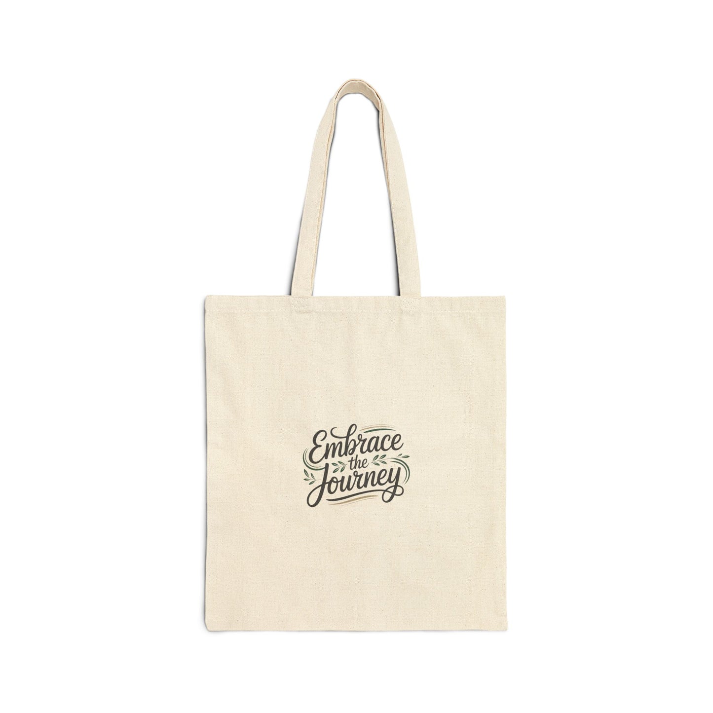 Embrace the Journey tote | hand-lettered minimalist quote, script typography