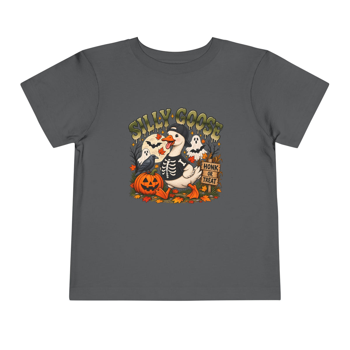 Silly Goose Honk or Treat Toddler Halloween T-Shirt 🪿🎃