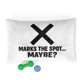 Pet Bed — "X Marks the Spot... Maybe?" Funny Dog & Cat Lounger
