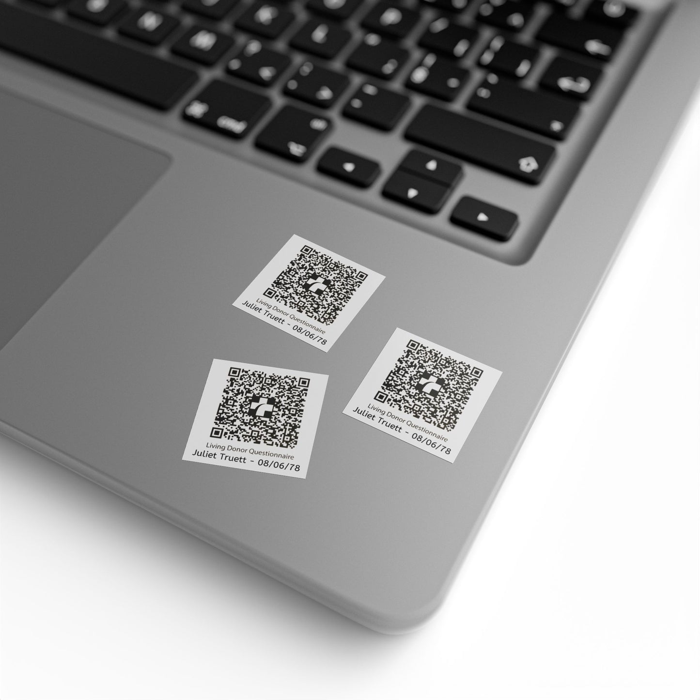 Custom QR Code Square Sticker Rolls for Events & Labels