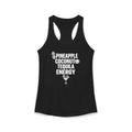 Pineapple Coconut Tequila Energy Racerback Tank — Women's Tropical Party Tank