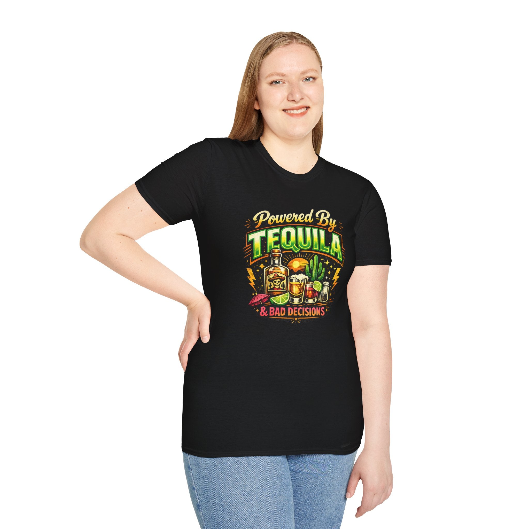 Tequila & Bad Decisions T-Shirt — Funny Bar Party Drinking Tee