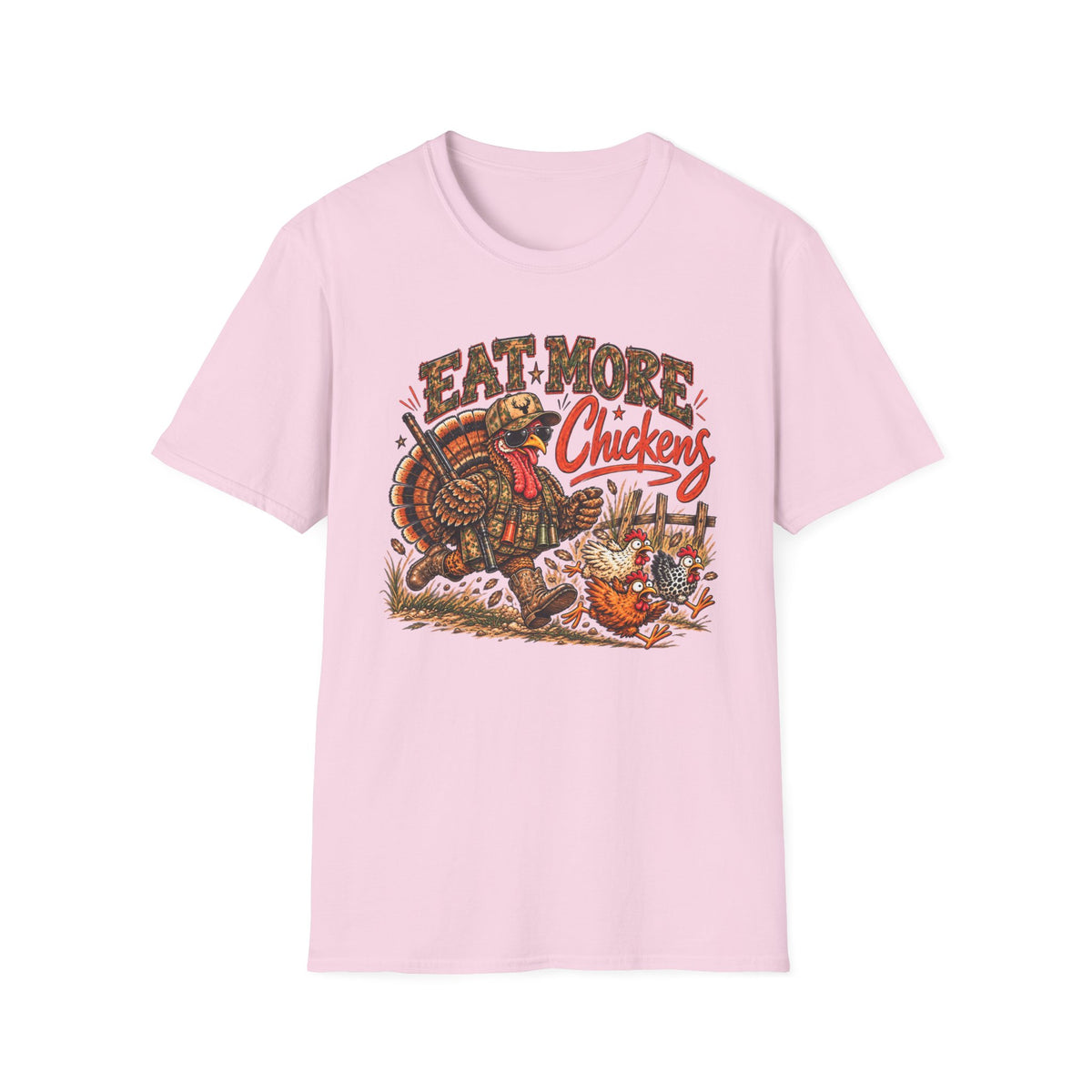 Eat More Chickens – Funny Chicken Shirt