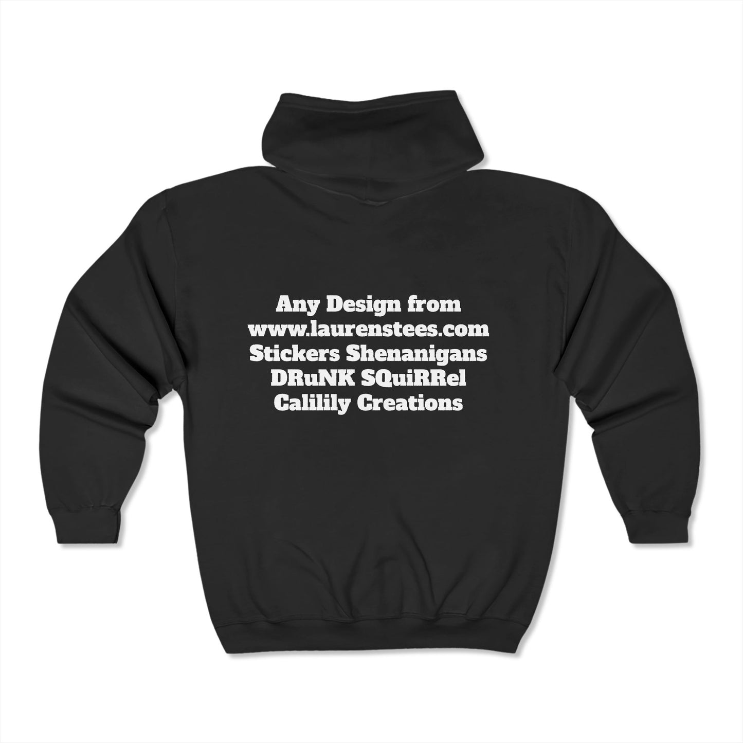 Custom or Any design on site (both sides front & back) - Unisex Heavy Blend™ Full Zip Hooded Sweatshirt
