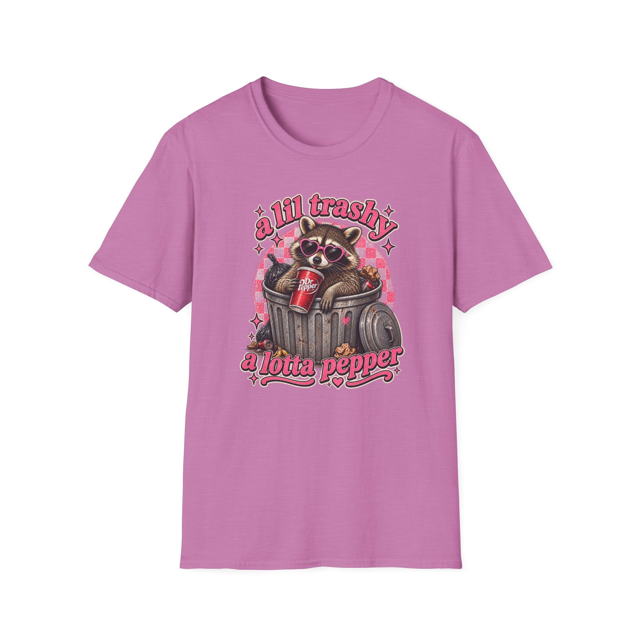 A Lil Trashy, A Lotta Pepper Raccoon Tee 🦝🥤