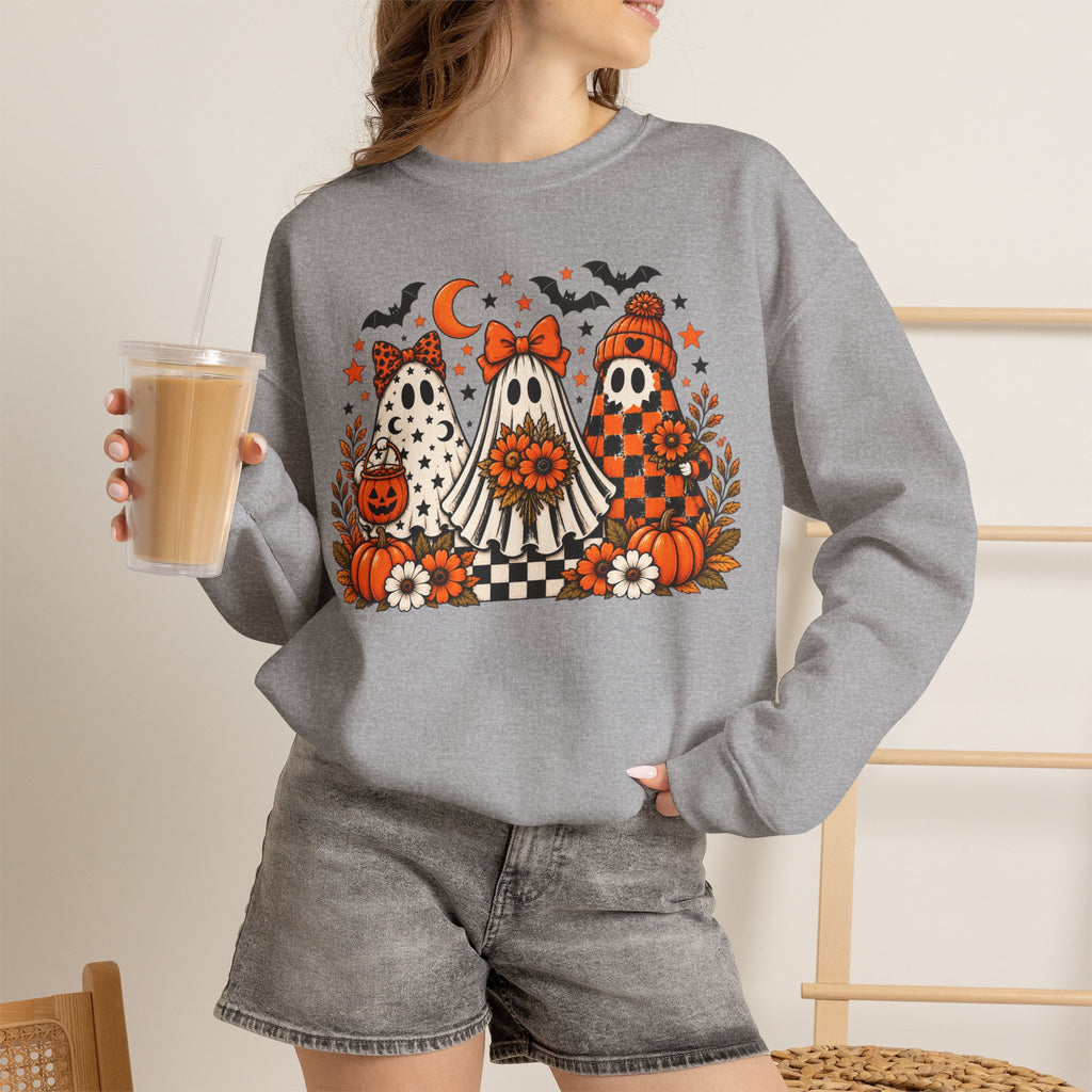 Cute Halloween Ghosts Crewneck Sweatshirt