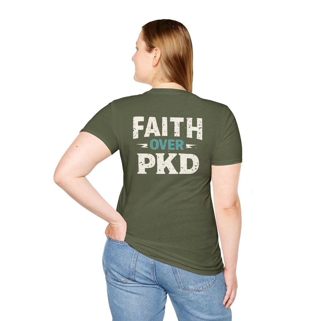Faith Over PKD T-Shirt — Polycystic Kidney Disease Awareness Tee