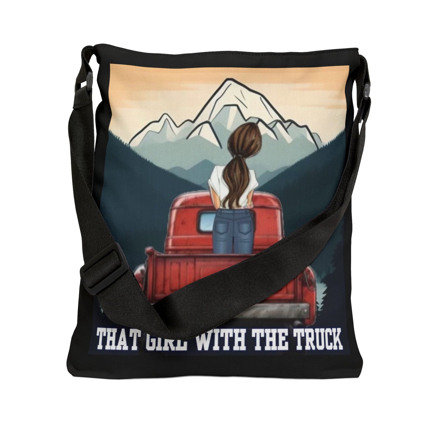 That Girl With The Truck - Adjustable Tote Bag (AOP)