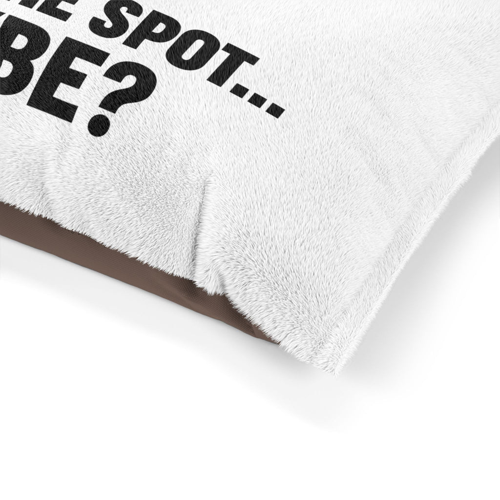 Pet Bed — "X Marks the Spot... Maybe?" Funny Dog & Cat Lounger