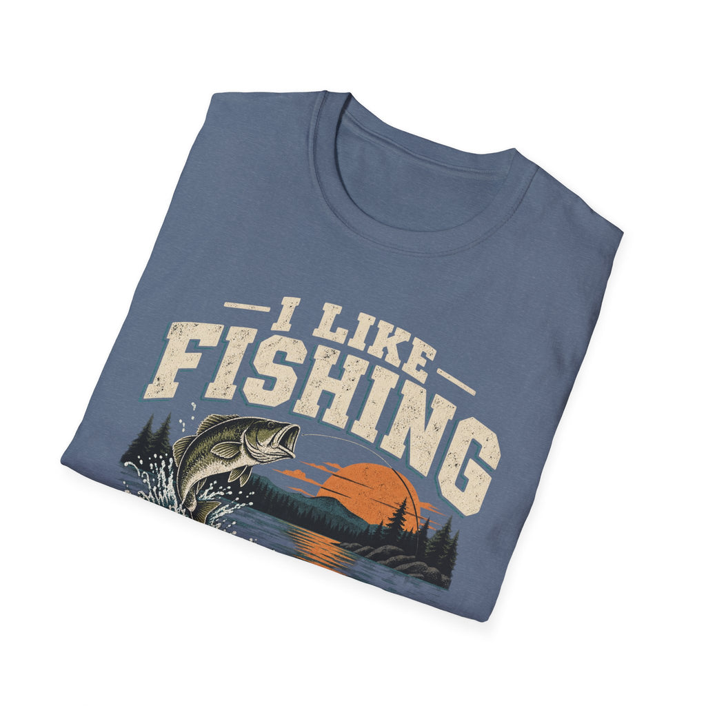 I Like Fishing and Maybe 3 People – Funny Fishing Graphic Tee