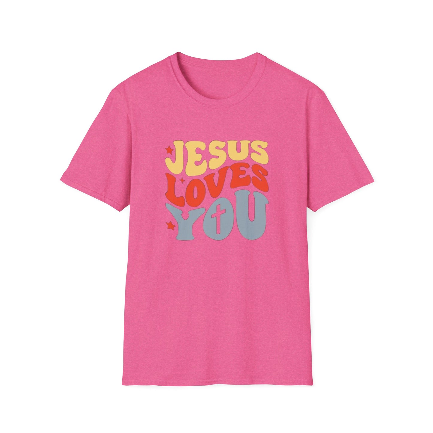Jesus Loves You - Unisex Softstyle T-Shirt - Fun and Casual Wear for All Occasions