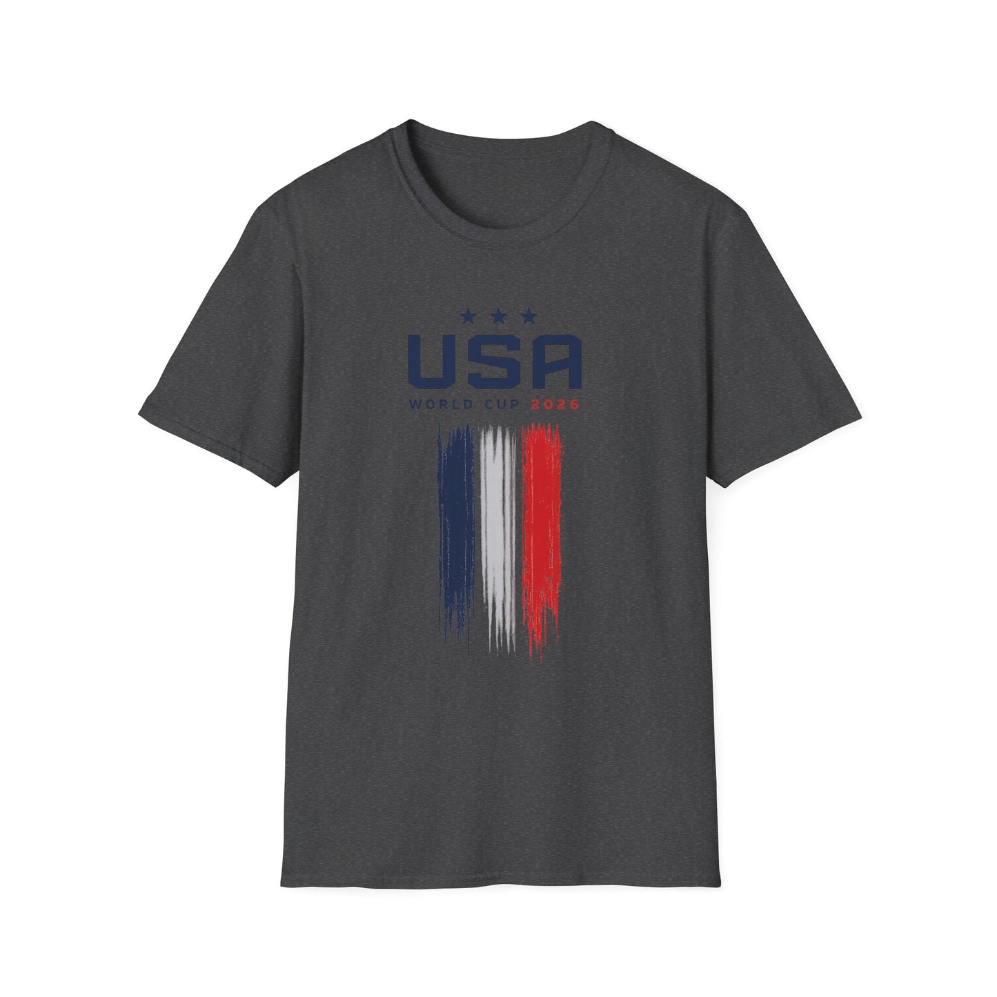 USA World Cup 2026 T-Shirt — Patriotic Red White Blue Soccer Fan Tee