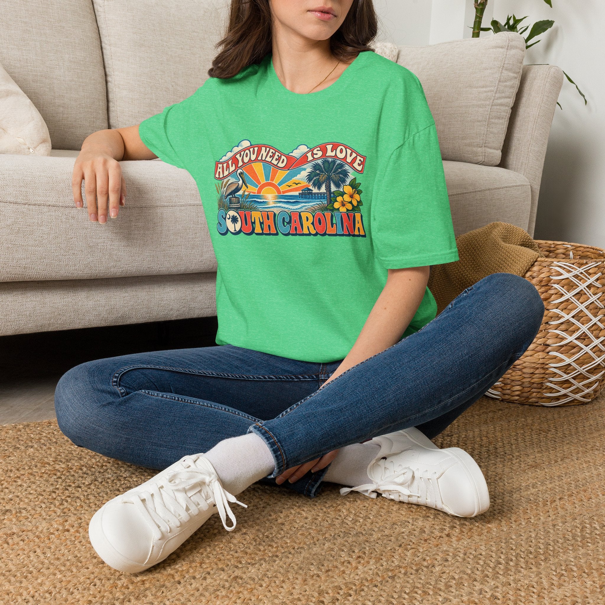 South Carolina Retro 'All You Need Is Love' T-Shirt
