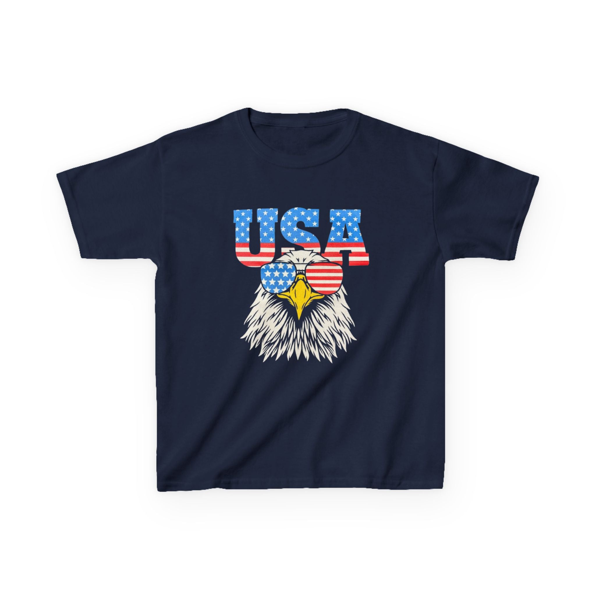 Patriotic Kids Tee, USA Eagle T-Shirt, Children’s Independence Day Shirt, 4th of July Kid's Outfit, American Pride Apparel