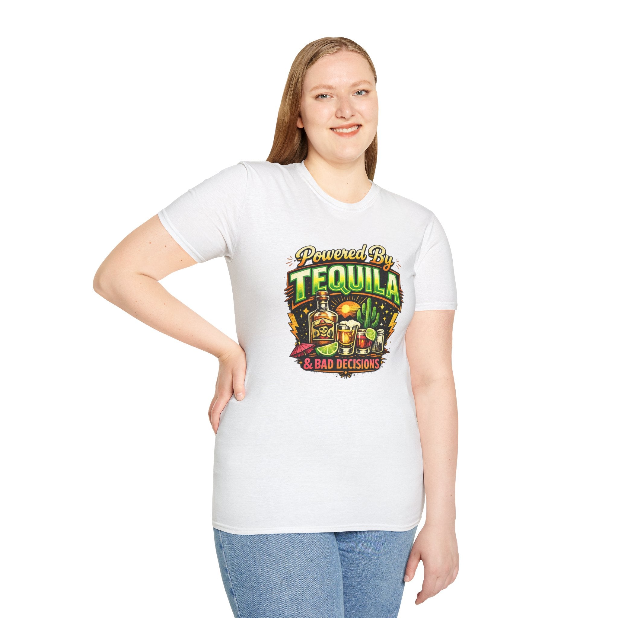 Tequila & Bad Decisions T-Shirt — Funny Bar Party Drinking Tee