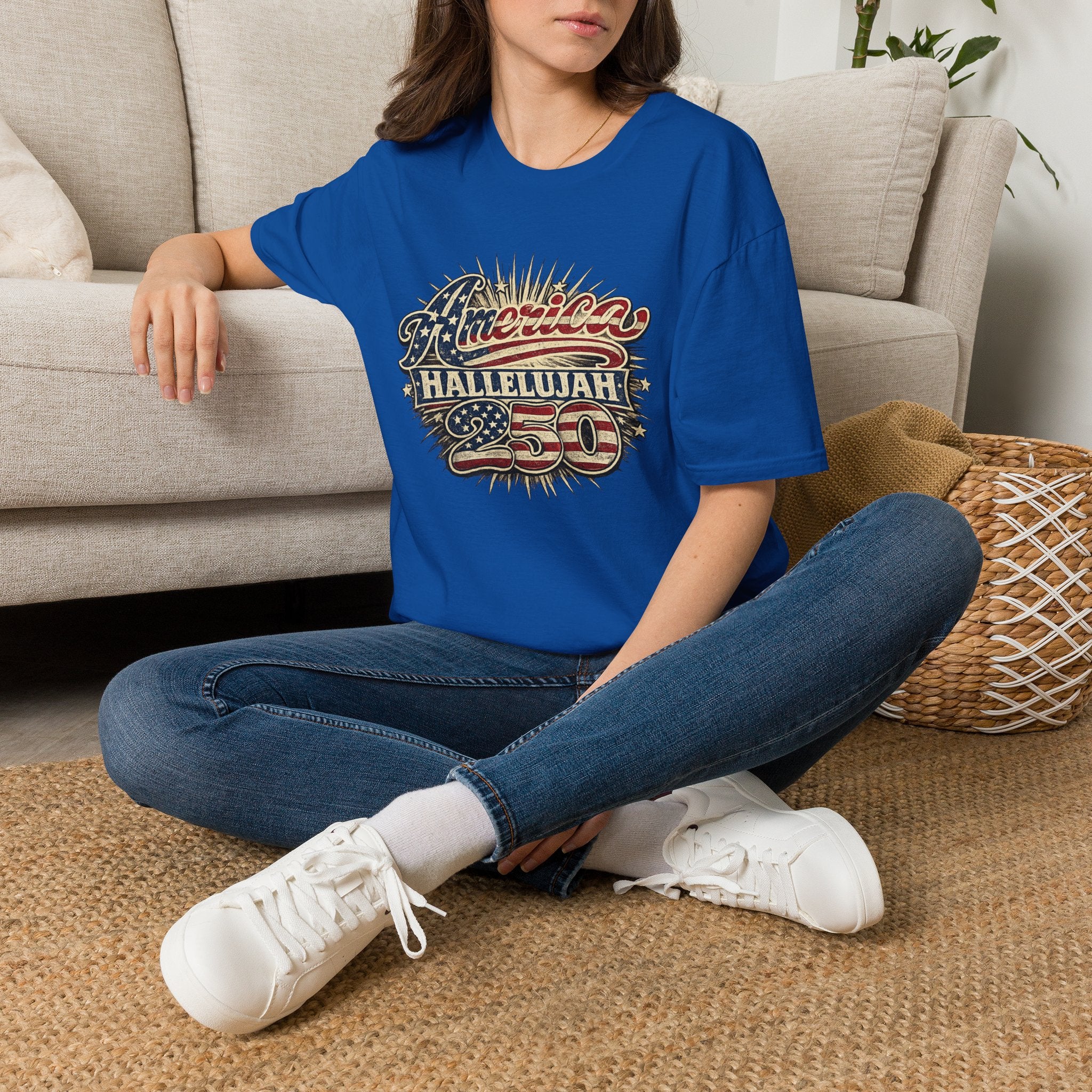 America Hallelujah 250th Anniversary T-Shirt — Vintage Patriotic USA Tee