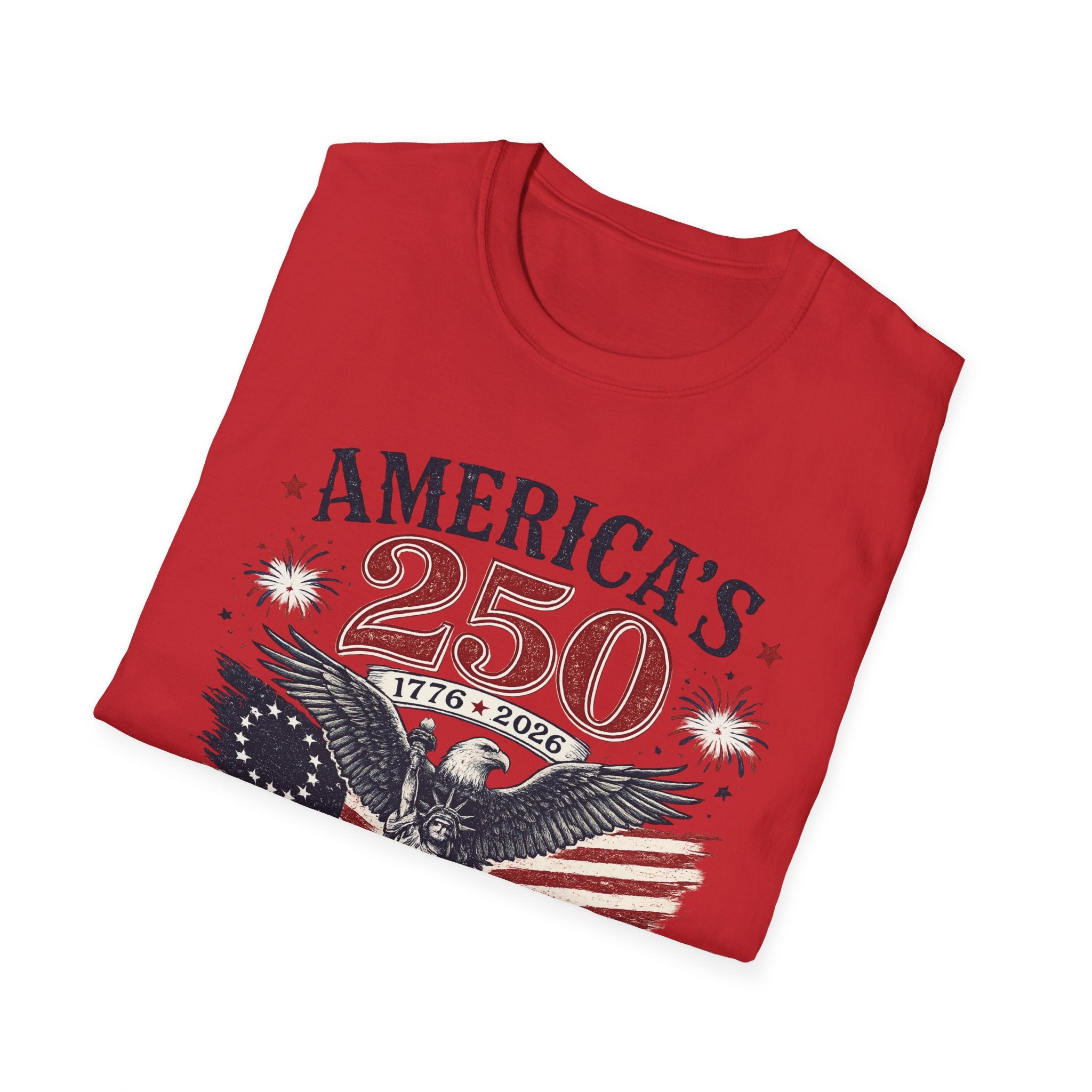 America's 250 Eagle T-Shirt – 1776-2026 Patriotic Fourth of July Shirt