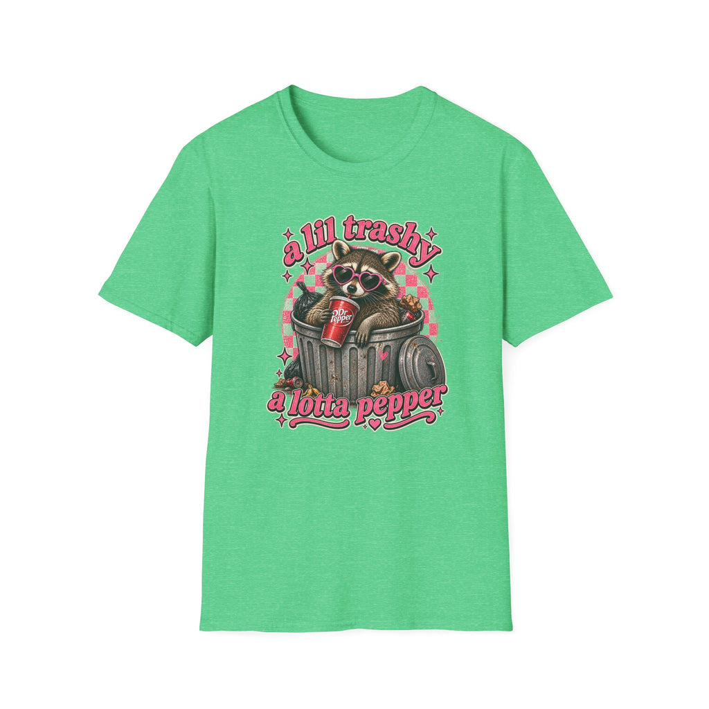A Lil Trashy, A Lotta Pepper Raccoon Tee 🦝🥤