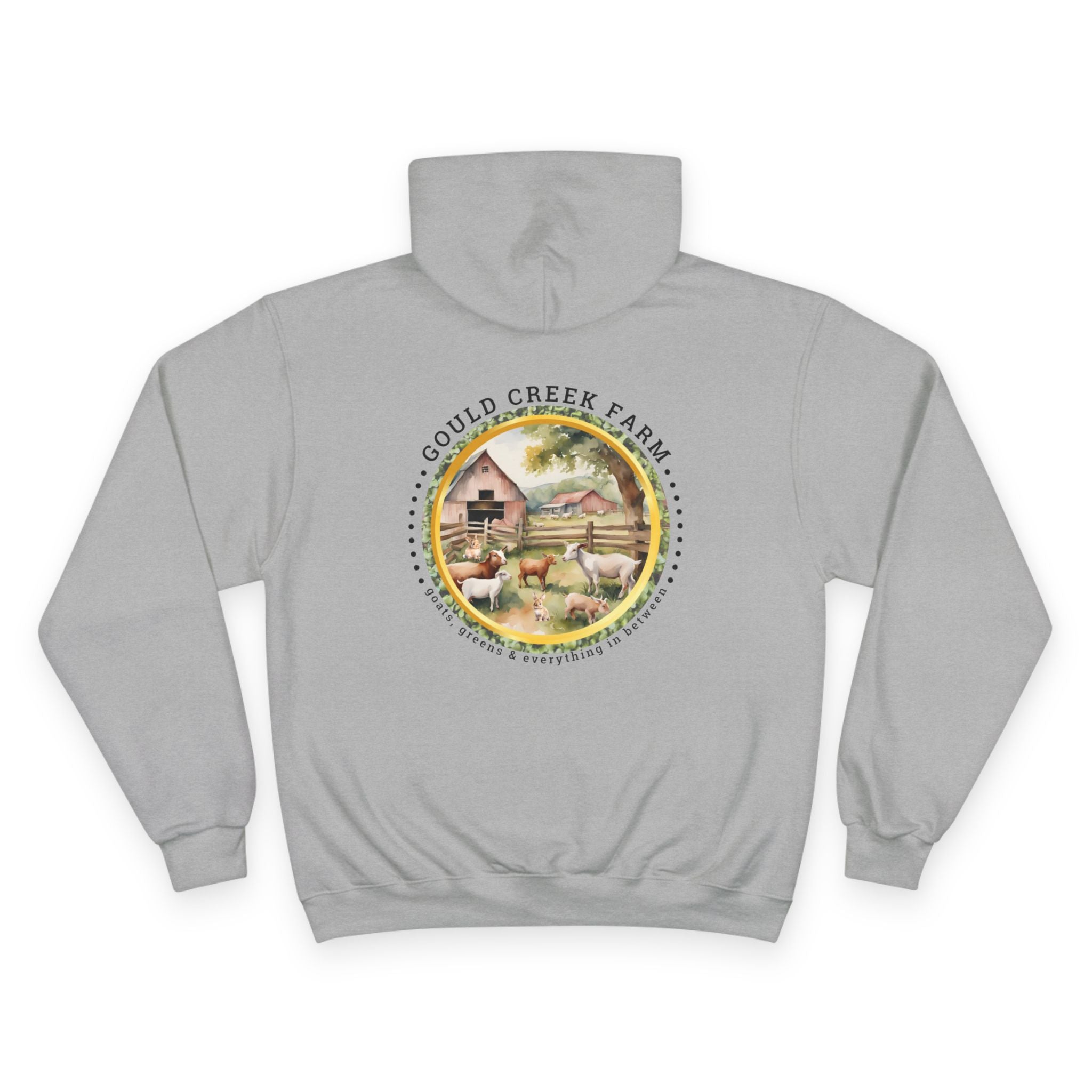 Farm Life Champion Hoodie Gould Creek Farm- Cozy Apparel for Agriculture Lovers