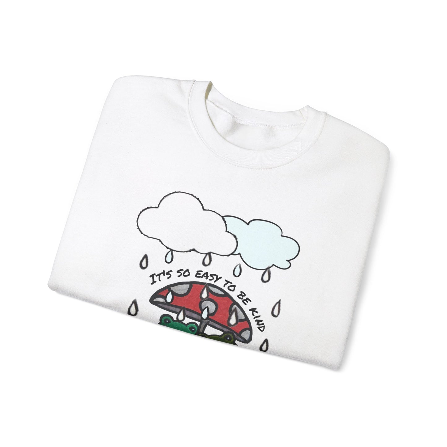 Cute Frogs Kindness Crewneck Sweatshirt - Unisex Heavy Blend