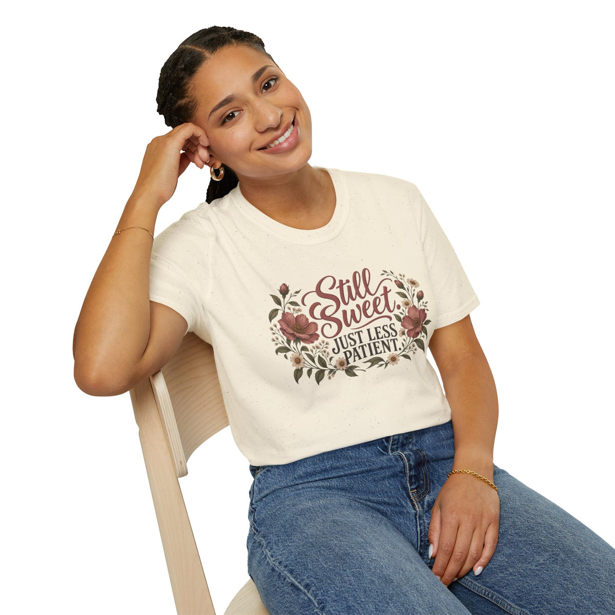 Still Sweet, Just Less Patient – Floral Softstyle Tee