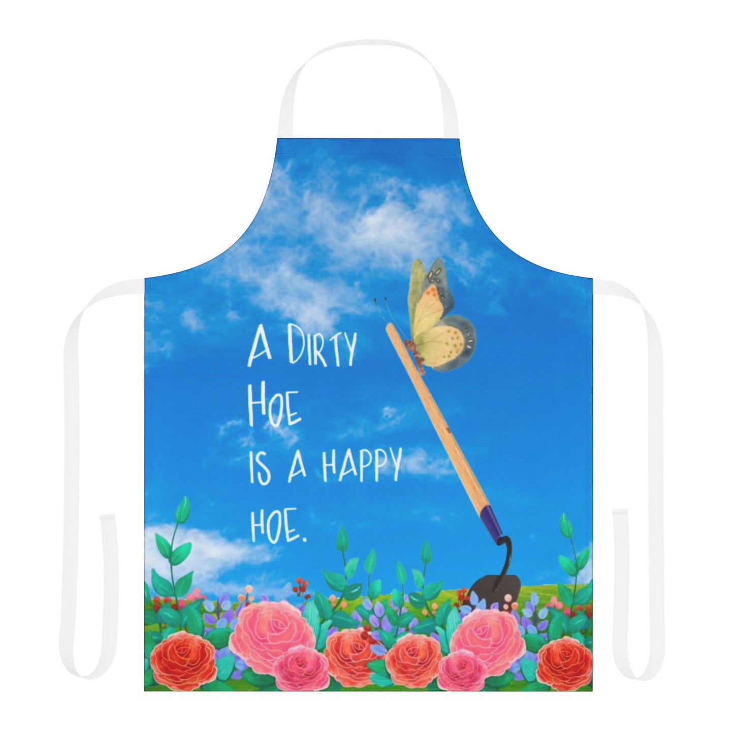 A dirty hoe is a happy hoe - Apron, 5-Color Straps (AOP)