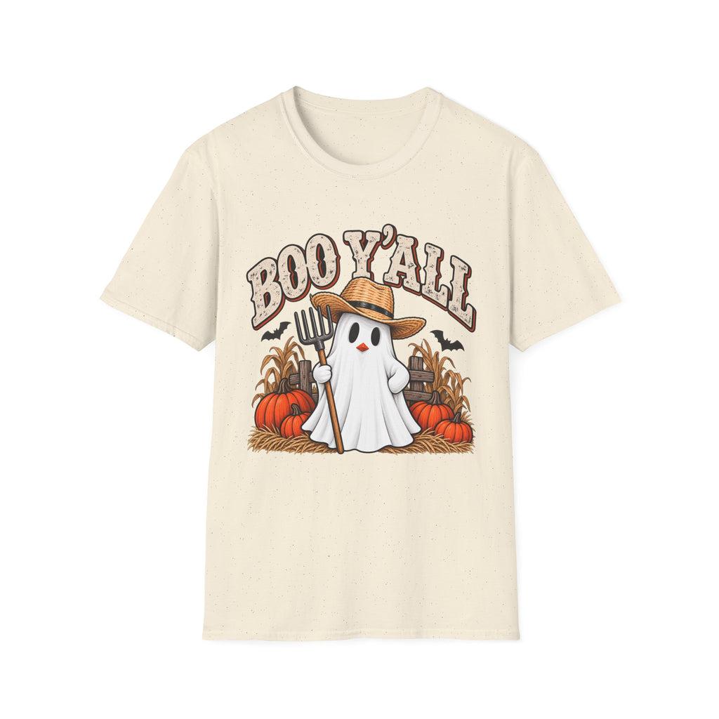 Boo Y’all – Farm Ghost Halloween Tee 👻🎃