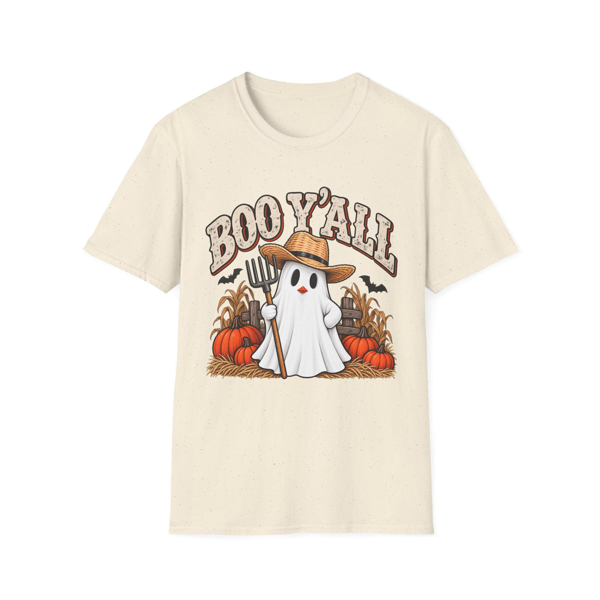 Boo Y’all – Farm Ghost Halloween Tee 👻🎃