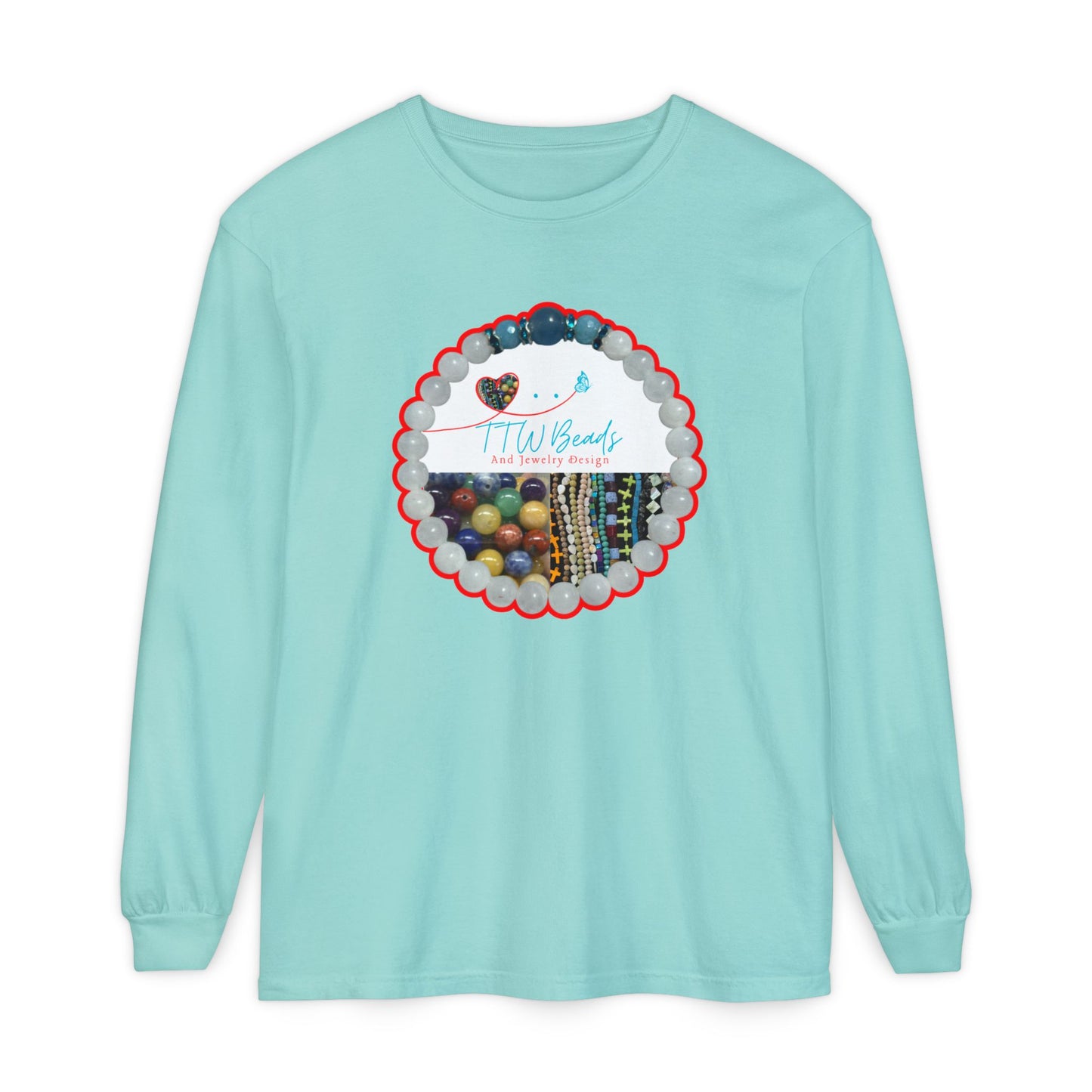TTW Beads and Gould Creek Farm Vibrant Long Sleeve T-Shirt for Artists and Farmers