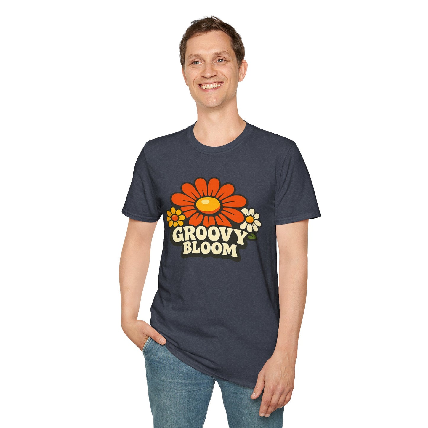 Groovy 70s Bloom T-Shirt — Retro Floral Vintage Vibe
