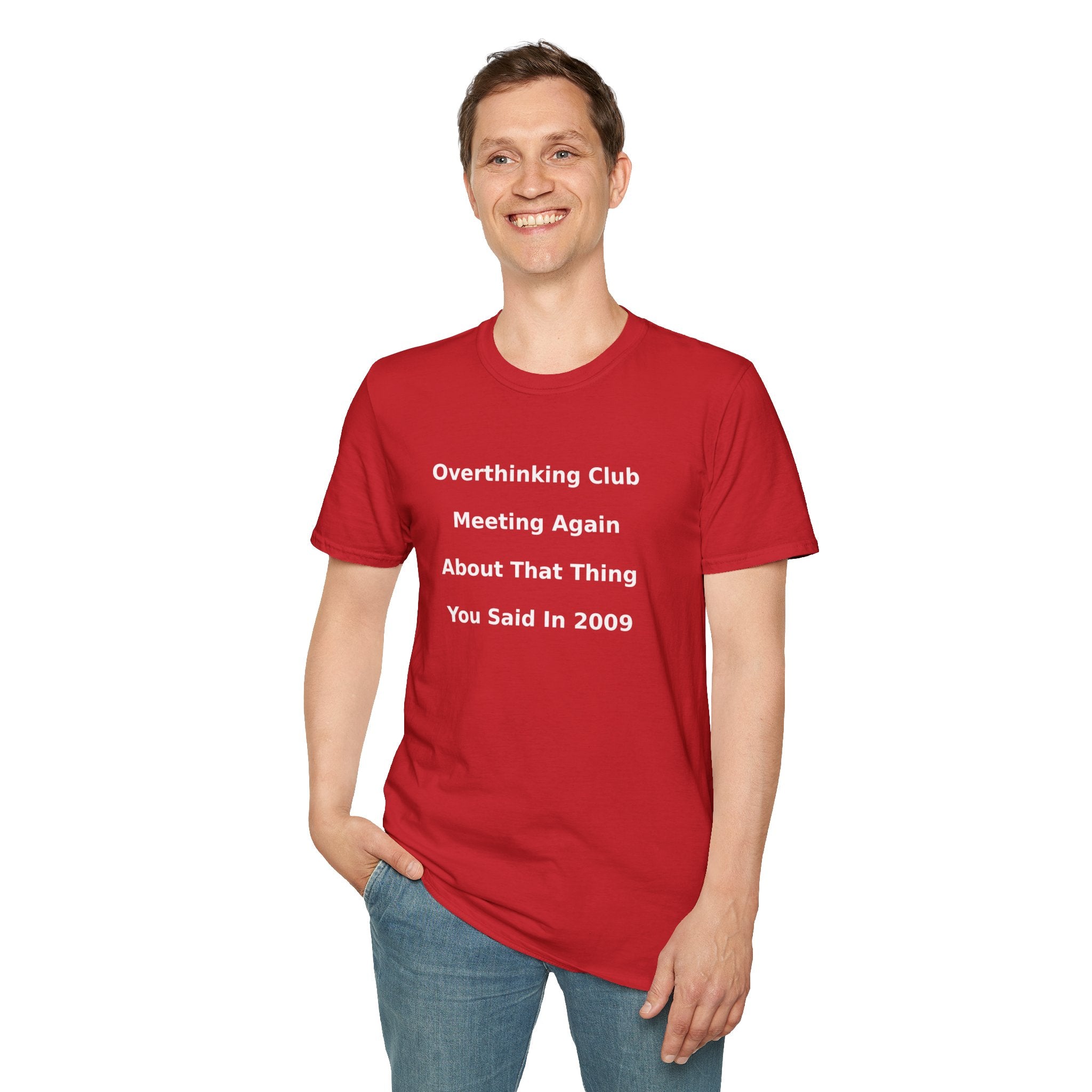 Overthinking Club T-Shirt — Funny Mental Health Tee for Overthinkers