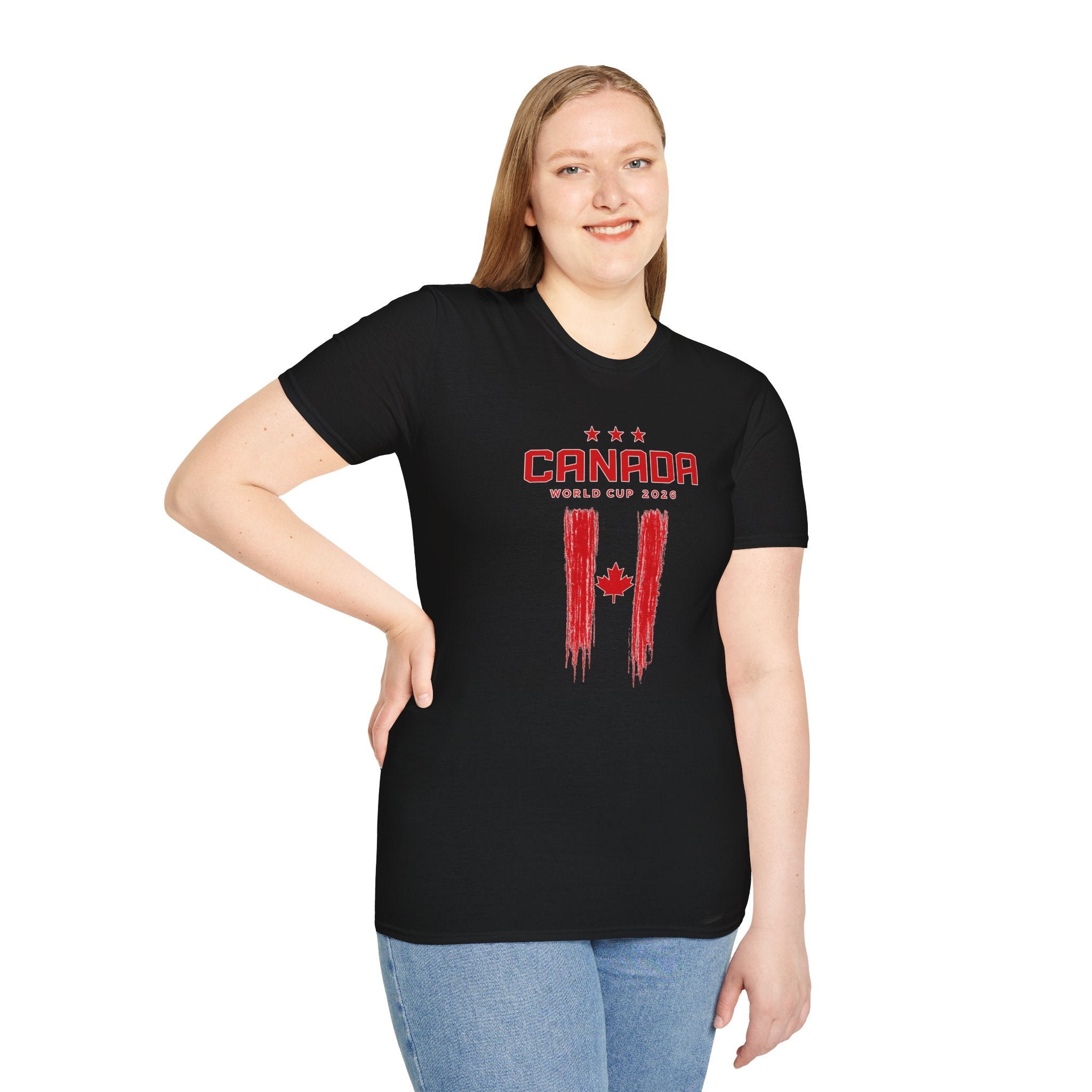 Canada World Cup 2026 T-Shirt — Distressed Maple Flag Soccer Fan Tee