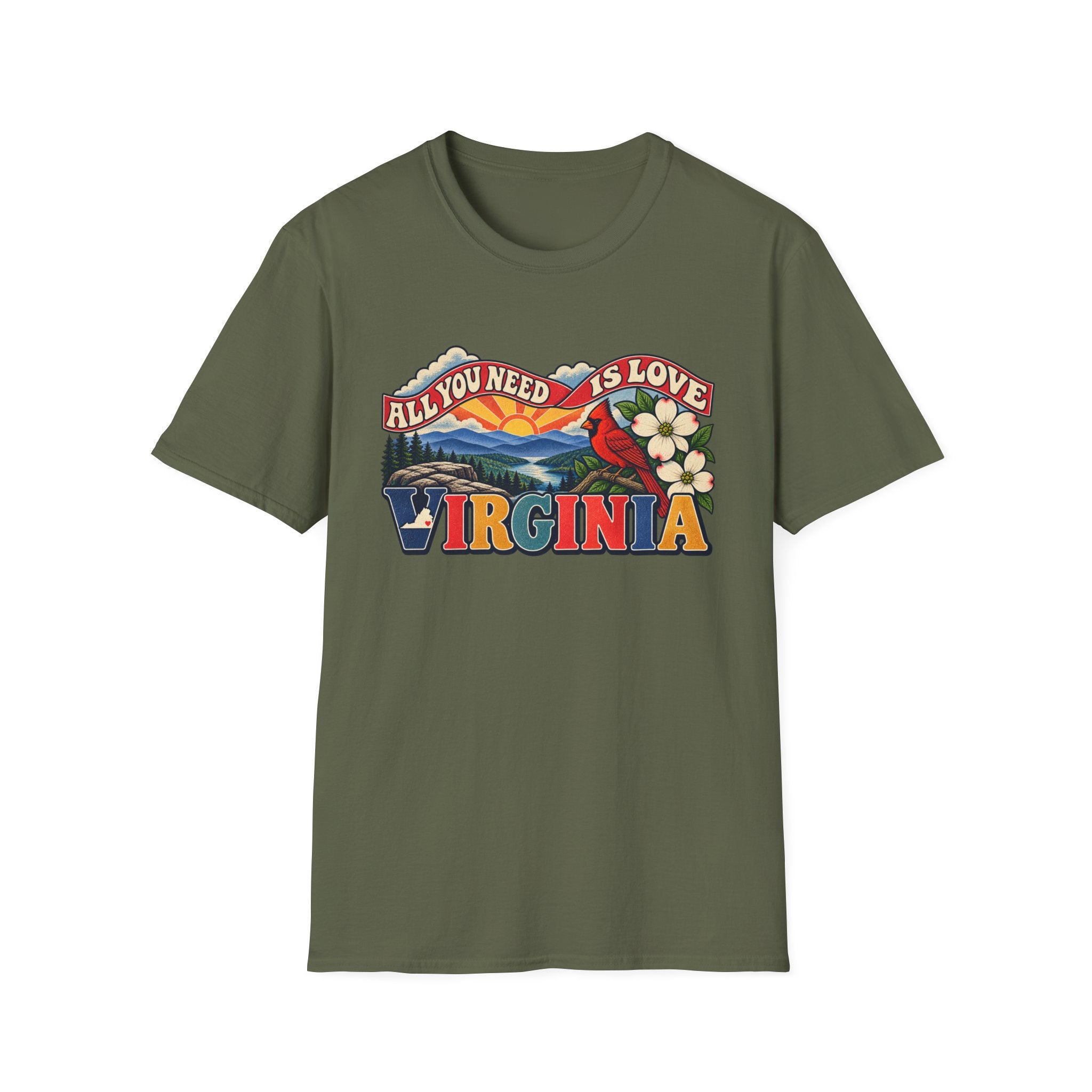 Virginia Retro 'All You Need Is Love' T-Shirt
