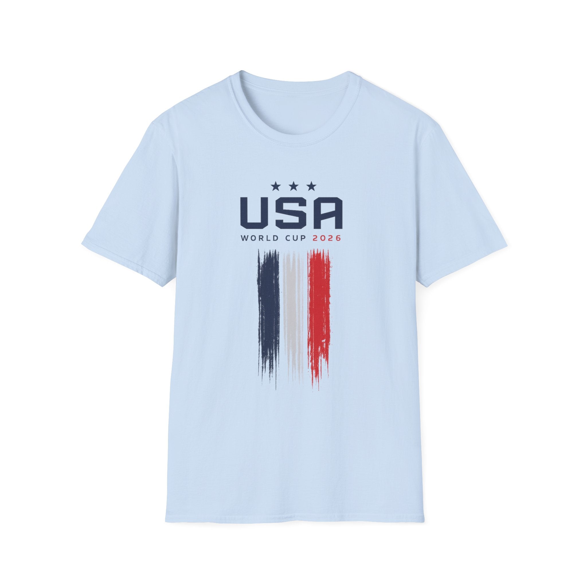 USA World Cup 2026 T-Shirt — Patriotic Red White Blue Soccer Fan Tee