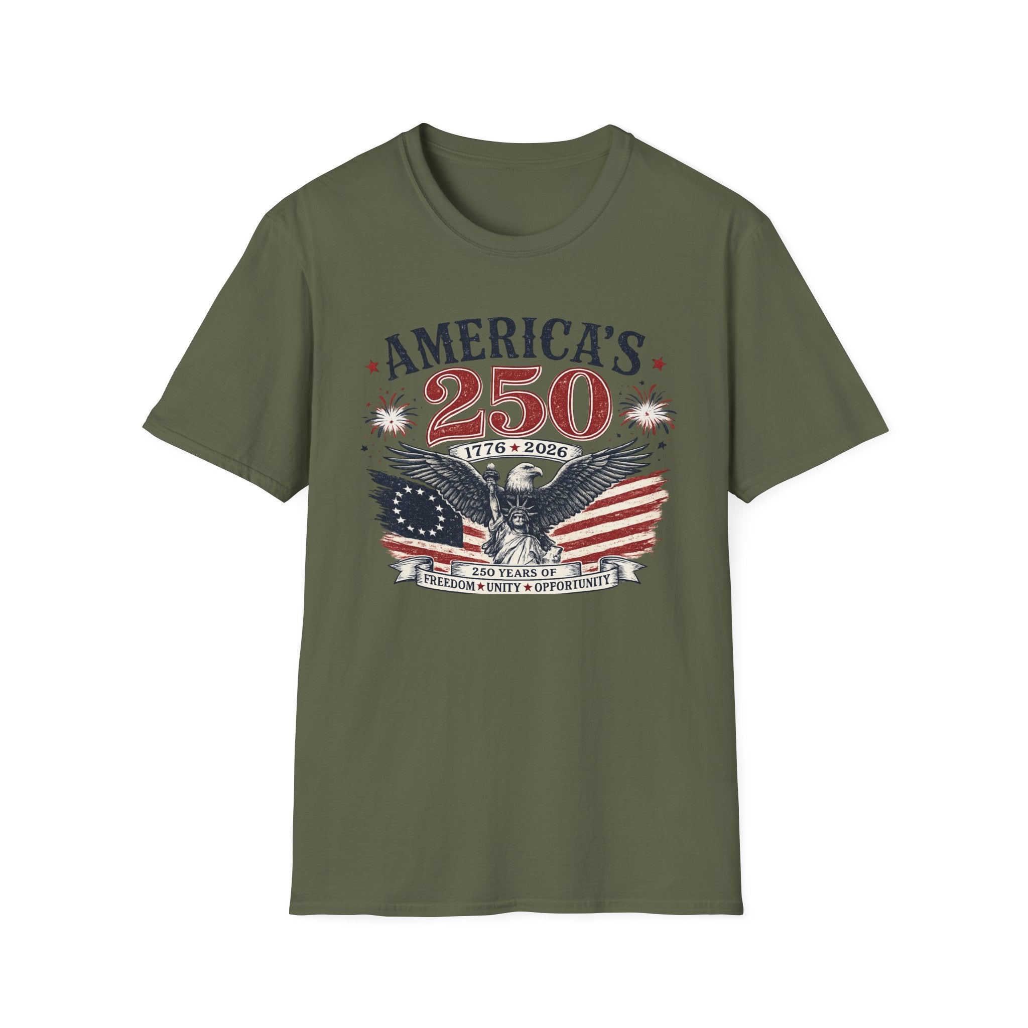 America's 250 Eagle T-Shirt – 1776-2026 Patriotic Fourth of July Shirt